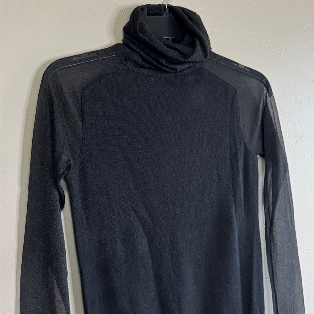 AllSaints Black Turtleneck Sweater